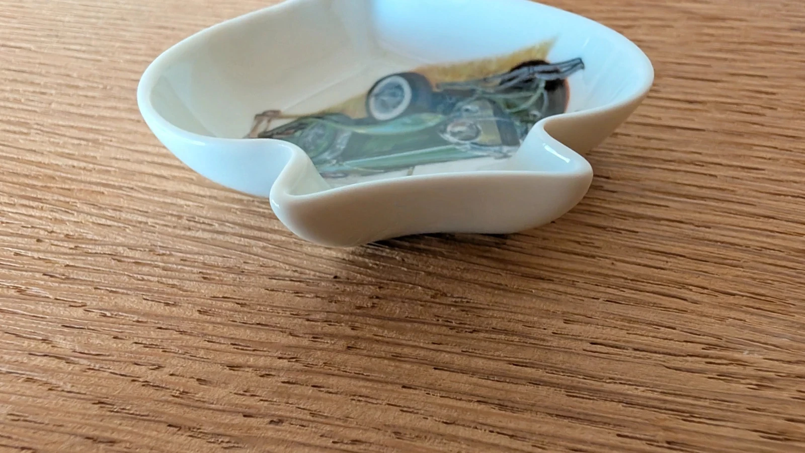 pique pocket ashtray Limoges porcelain claude brachet old car bentley – photo 5